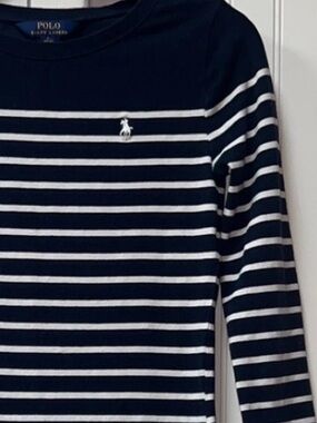 Polo Ralph Lauren Striped Tee Shirt Dress L